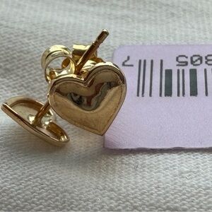 💛 Heart Earrings Brand new, never worn – Hudson’s Bay Fine Gold Jewelry ✨